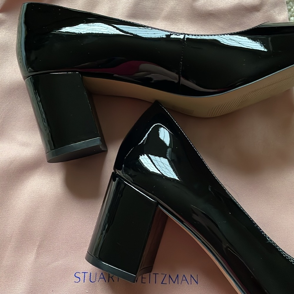 New Condition Stuart Weitzman Holly Shiny Patent … - image 4